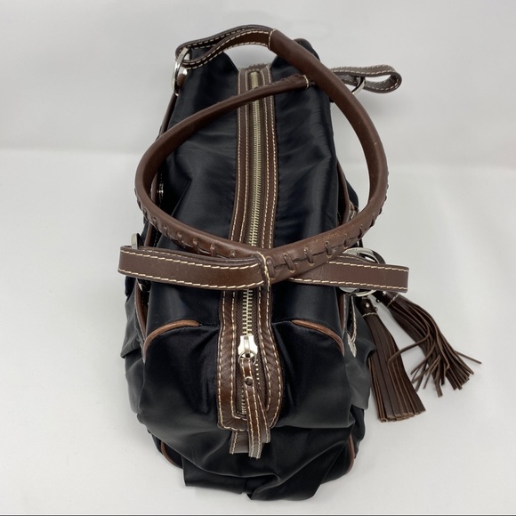 RAFE satin and leather shoulder bag NWT - Picture 10 of 14